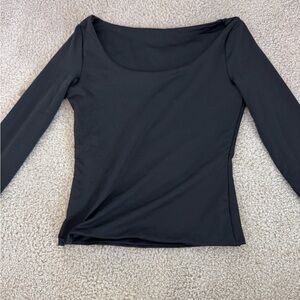 SHEIN Classic Black Long Sleeve Top